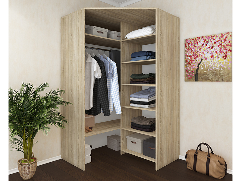 Компактный шкаф для одежды для маленькой комнаты