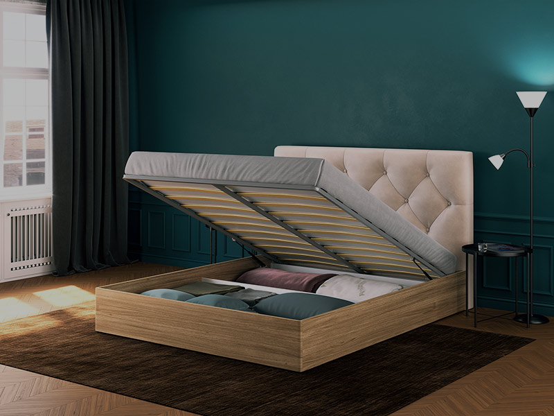 Кровать двуспальная фото с подъемным механизмом