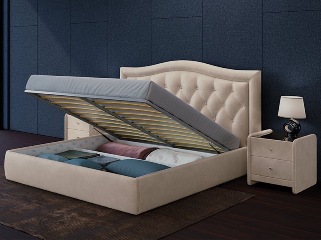 Кровать венеция с прикроватным блоком